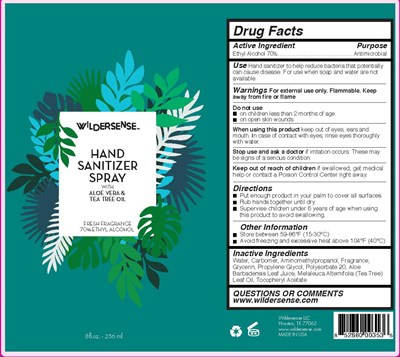 236 mL Label (Wildersense Hand Sanitizer)